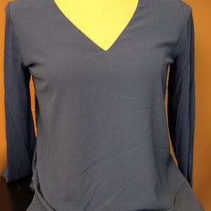 Elegant Navy Blue Women's Top